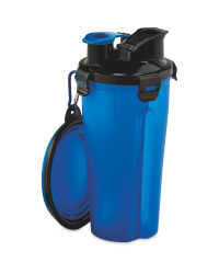 2 In 1 Pet Flask - Blue