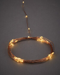 Garden Bright 200 Solar Wire Lights - Copper