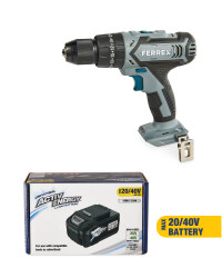 20V Combi Drill & 20/40V Battery
