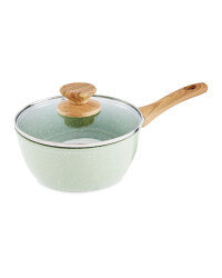 20cm Ceramic Saucepan With Lid - Sage