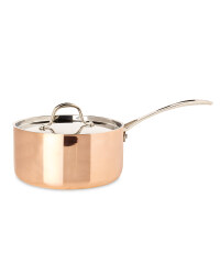Tri-Ply Copper 20cm Saucepan & Lid