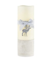 20cm LED Real Wax Reindeer Candle