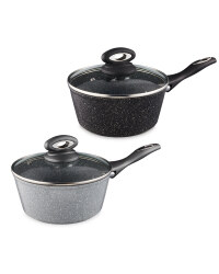 20cm Marble Effect Saucepan