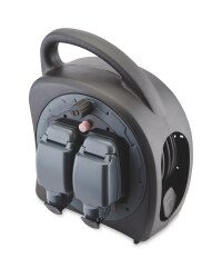 20m Weatherproof Cable Reel - Grey