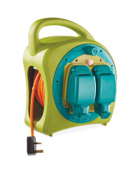 Weatherproof Cable Reel 20m - Lime