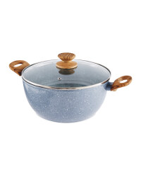 26cm Ceramic Stock Pot - Grey