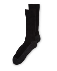 Black & Grey Wool Socks 2 Pack