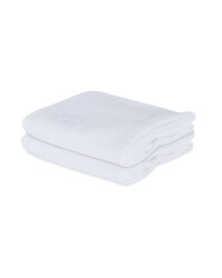 Small Cellular Blanket 2 Pack - White