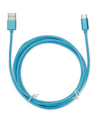 Boost 2m USB Type C Charging Cable - Aqua