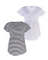 White & Black Maternity Shirt 2 Pack