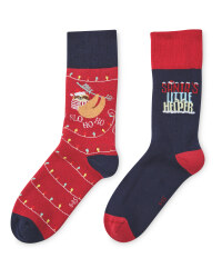Slo Ho Ho & Helper Socks 2 Pack