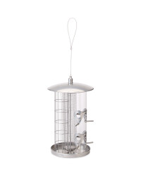 3 In 1 Bird Feeder - Silver