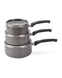 Kirkton House Saucepan Set - Charcoal