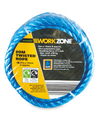 Workzone 3 Strands Twisted Rope 20M