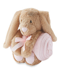 Lily & Dan Rabbit Baby Blanket & Toy