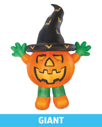 Giant Standing Inflatable Pumpkin