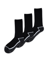 Black & White Workwear Socks 3 Pack