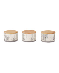 Small Printed Canisters 3 Pack