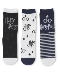 Harry Potter 3 Pack Black Socks