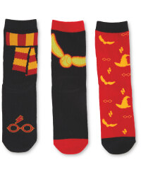 Harry Potter 3 Pack Red Socks