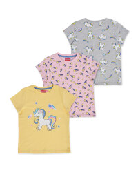 Lily  & Dan Unicorn T-Shirt 3 Pack