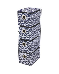 4 Drawer Fabric Storage Unit