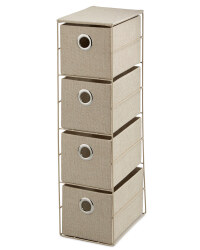4-Drawer Storage Unit - Beige