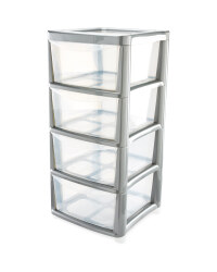 4 Drawer Tower - Grey