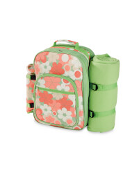 4-Person Floral Picnic Backpack
