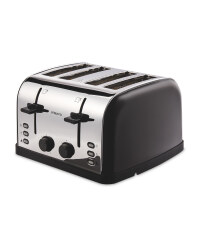 Ambiano Contemporary 4 Slice Toaster - Gunmetal