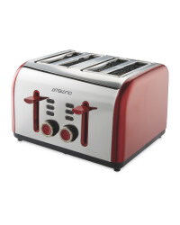 4 Slice Toaster - Red
