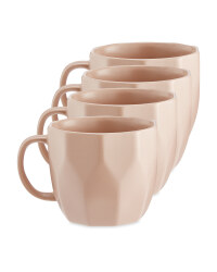 Kirkton House Faceted Mugs 4 Pack - Pink