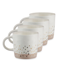 Kirkton House Speckled Mugs 4 Pack - Tonal