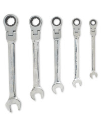 5 Piece Flexible Head Spanner Set