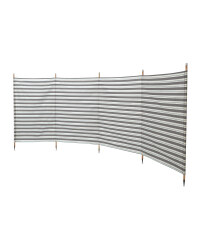 5 Pole Windbreak - Charcoal/White