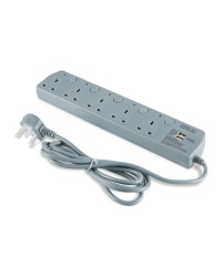 5 Socket Extension Lead - Grey