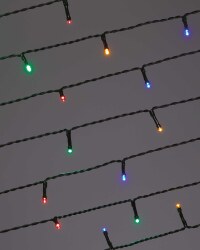50 LED Green Cable Lights - Multicoloured