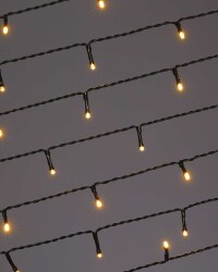 50 LED Green Cable Lights - Warm White