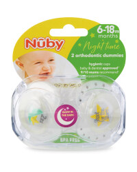 Stars Soothers 2 Pack 6-18M