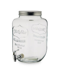 7.6L Glass Drinks Dispenser - Clear