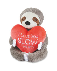 Sloth Valentine's Soft Toy