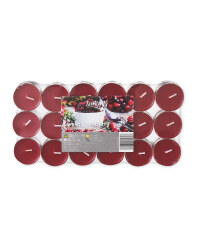 Sweet Cranberry Tea Lights 36 Pack