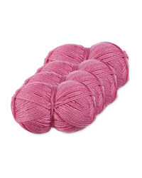 Pink Double Knitting Yarn 4 Pack