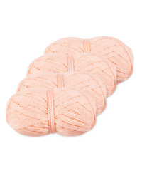 Coral Double Knitting Yarn 4 Pack