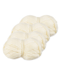 Cream Double Knitting Yarn 4 Pack