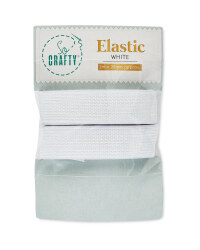 So Crafty White Elastic 2m x 20mm