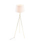 White And Gold Tripod Floor Lamp
