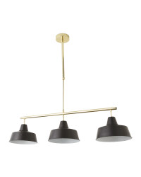 Black/Gold 3 Pendant Ceiling Light