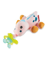 Pink Dino Nuby Snoozie Teething Toy