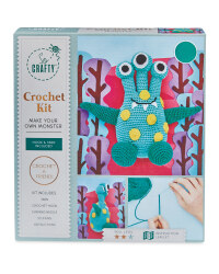 Teal Spotted Monster Crochet Kit